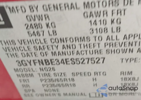 2014 Cadillac Srx Luxury Collection from USA, damaged, VIN 3GYFNBE34ES527527